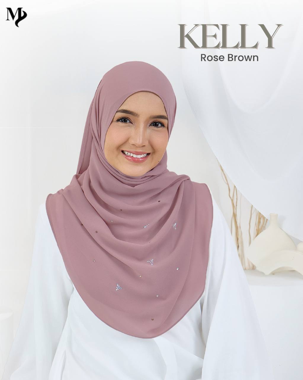 Shawl Kelly - Rose Brown