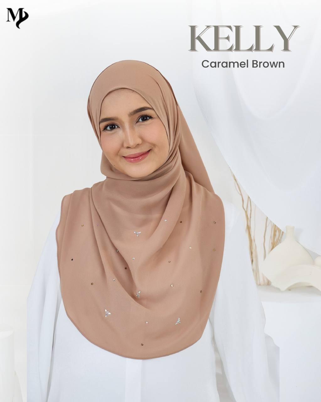 Shawl Kelly - Caramel Brown