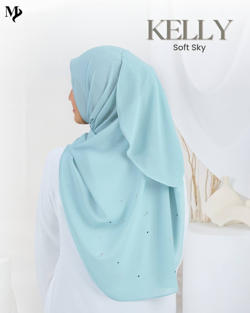 Shawl Kelly - Soft Sky