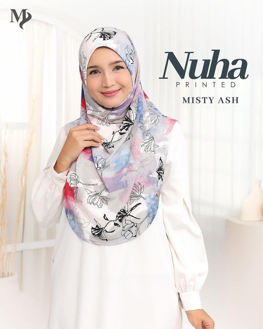 NUHA PRINTED - MISTY ASH
