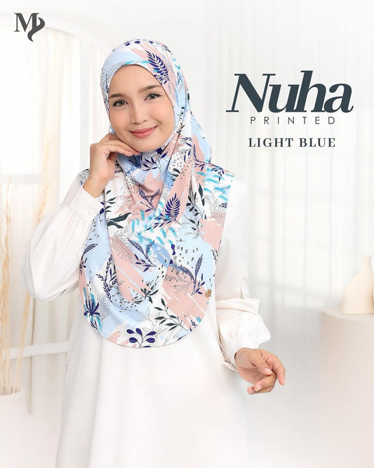 NUHA PRINTED - LIGHT BLUE