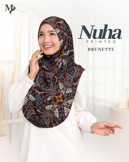 NUHA PRINTED - BRUNETTE