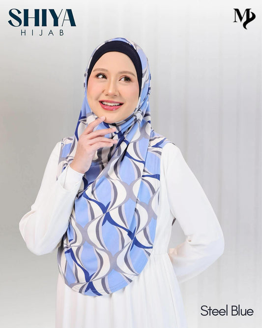 SHIYA HIJAB - STEEL BLUE