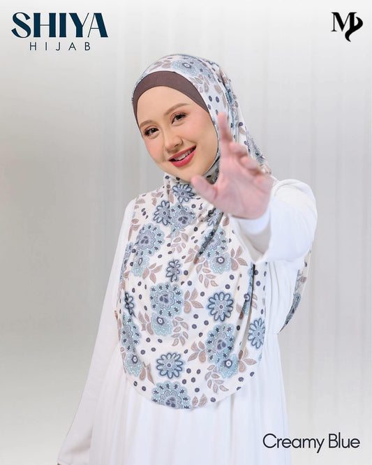 SHIYA HIJAB - CREAMY BLUE