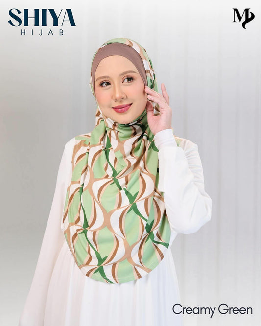 SHIYA HIJAB - CREAMY GREEN
