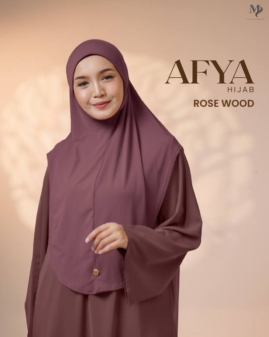 AFYA HIJAB - ROSE WOOD