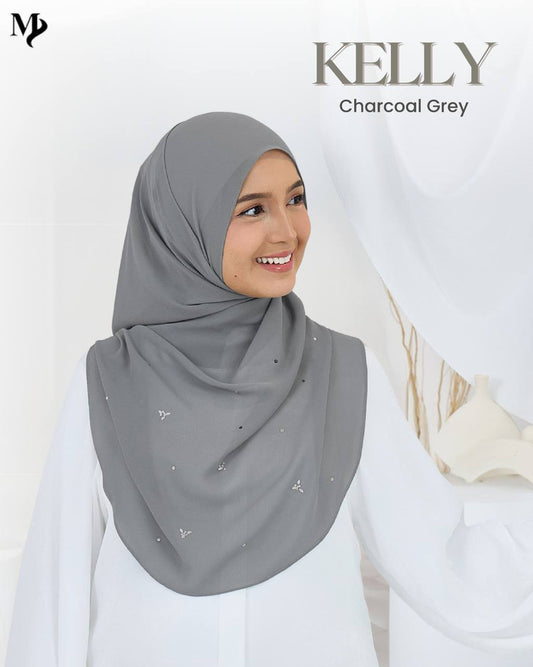 Shawl Kelly - Charcoal Grey