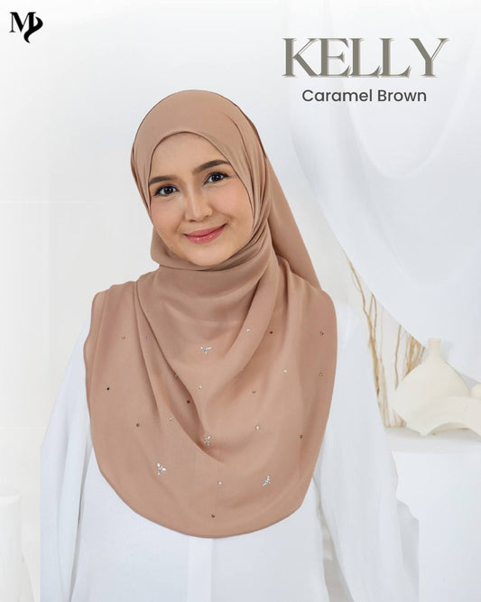 Shawl Kelly - Caramel Brown