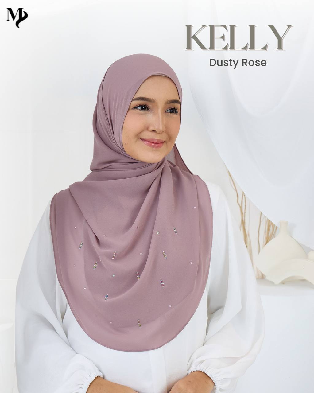 Shawl Kelly - Dusty Rose