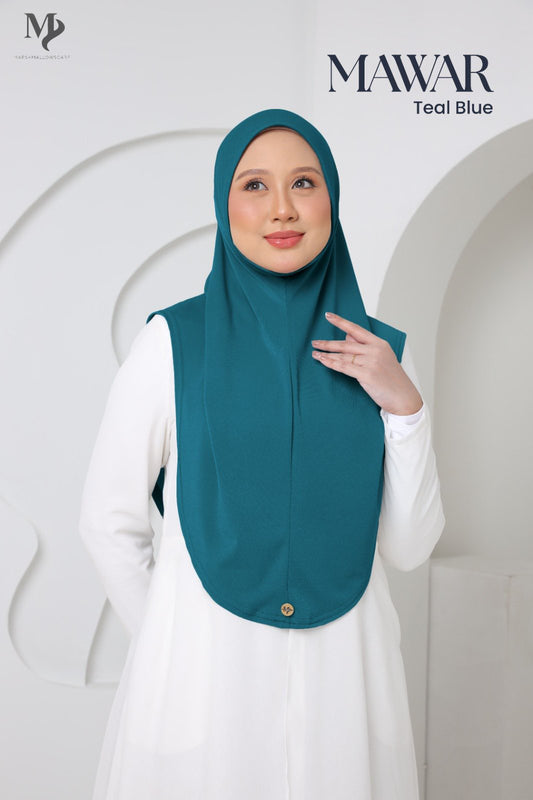 MAWAR SARUNG - TEAL BLUE