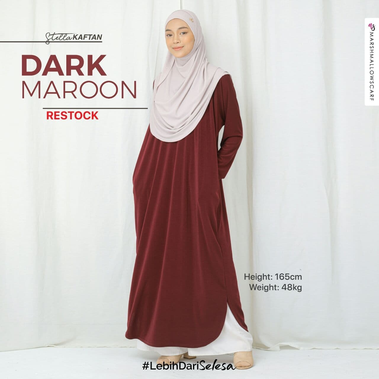 STELLA KAFTAN - DARK MAROON
