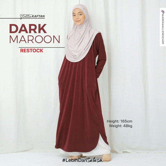 STELLA KAFTAN - DARK MAROON