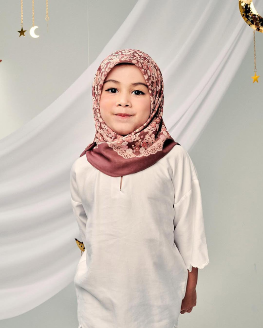 TUDUNG RUFFLE - CHOCO CHIP KIDS | KUEH | SQ