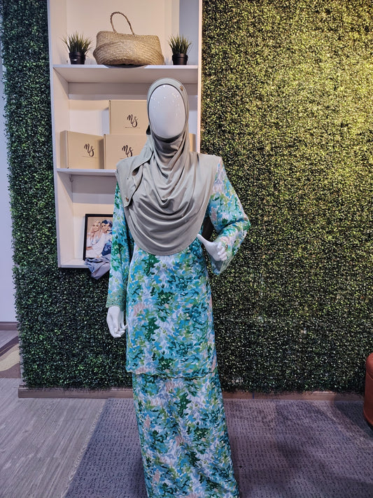 Kurung Sophea - Mint Green